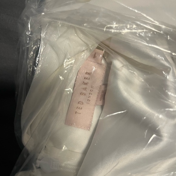 Ted Baker White Embroidered hummingbird Lina Midi Dress size 1 - Picture 15 of 15